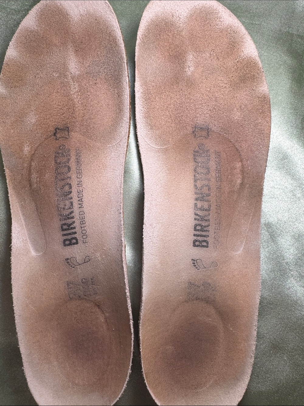 Birkenstock Vintage Canvas Lace Up Sneakers Tan Cream Blue Logo Tread EU 37 US 6 - Picture 12 of 12